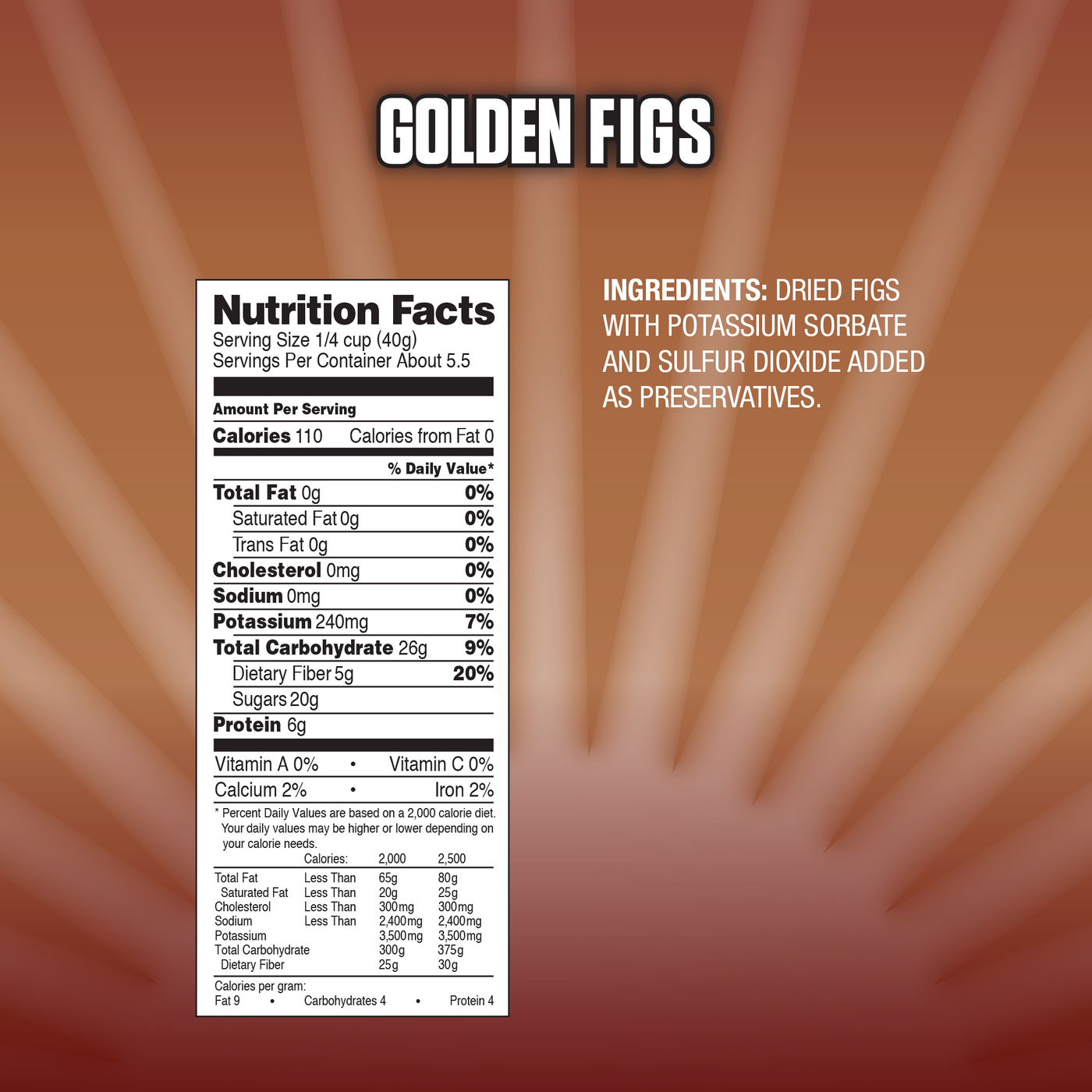 Nutra Fig Golden California Dried Figs